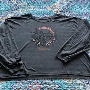 Wrangler Charcoal 'Stay Wild' Graphic Tee